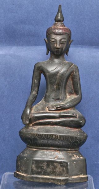 Magnificient Rare 16th Century Burmese Shan State Bronze Buddha Antique photo