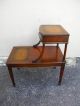 Mahogany Leather Top Lamp / Side / Night Table With A Drawer 1900-1950 photo 4