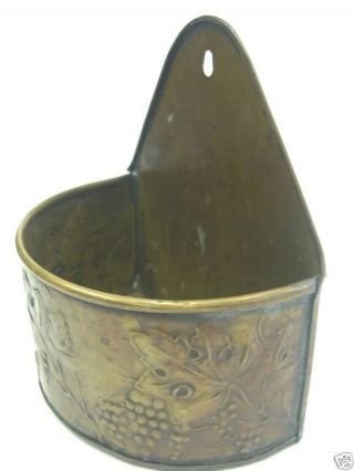 Antique Brass Candle Box,  Fine Design Embossed photo