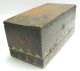 Antique Wood Box,  Three Compartments,  Decorated Primitives photo 5