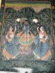 Old Krishna Hand Painted On Cloth From India Paintings photo 5