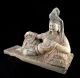Antique Colored Marble Reclined Kwan Yin Buddha Statue Buddha photo 5