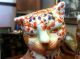 Antique 18th Century Signed Kutani Cats Vases photo 9