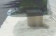 Hollywood Regency Cantilevered Travertine Coffee Table Post-1950 photo 1