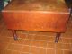 Antique Cherry Sheraton Drop Leaf - Great Turned Legs & Patina 1800-1899 photo 2