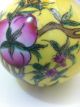Antique Chinese Porcelain Pink And Yellow Floral Vase - Marked Vases photo 4