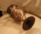 Antique Copper Tarnished Silver Handles Vase Metalware photo 3