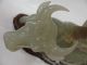 Old Chinese Jade Ox & Child Statue Oxen photo 2