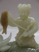 Old Chinese Jade Ox & Child Statue Oxen photo 4