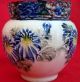 Antique Majolica Pottery Vase Planter Flowers&butterfly Vases photo 2