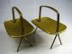 2 Handmade Solid Brass Dishes Trays Baskets By Art Studio Israel Ca1960s Rare Middle East photo 3