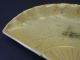 110200 Vintage Japanese Kizeto Ceramic Ougi Fan - Shaped Plate Plates photo 1