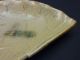 110200 Vintage Japanese Kizeto Ceramic Ougi Fan - Shaped Plate Plates photo 3