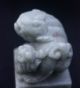 Antique Chinese Carved 19c.  Or 20c Foo Lion Temple Dog Soapstone Seal Jade/ Hardstone photo 8