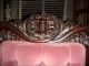 Antique Side Wood Chair Upholstered Rose 1900-1950 photo 1