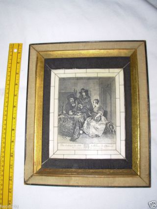 Du Cabinet De Le Duc Choiseul Terburg French Art Framed Picture Old As Dirt photo
