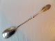 Antique Engraved Silver Plated Large Ladle - Serving Spoon 11.  1/2 