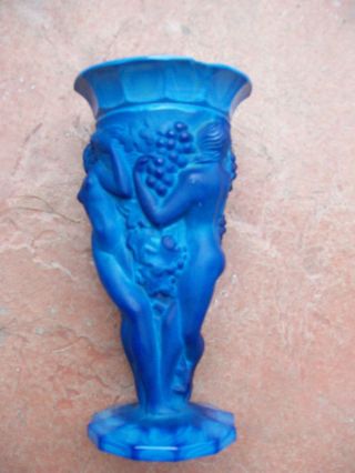 Blue Malachite Vase/1920 ' S/highly Collectable/ photo