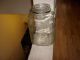 Vintage Large Square Glass Ribbed Coffee Jar Early 1900 ' S Rare Jars photo 1