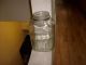 Vintage Large Square Glass Ribbed Coffee Jar Early 1900 ' S Rare Jars photo 2