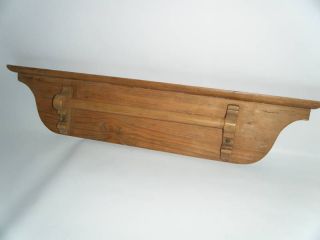 Antique Handcrafted Wooden Towel Holder From Italy photo