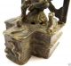 Antique Old Bronze Ganesh On Throne Shivling,  India.  Lost Wax India photo 2