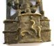 Antique Old Bronze Ganesh On Throne Shivling,  India.  Lost Wax India photo 6