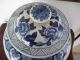 Ch ' Ing Blue & White Porcelain Ginger Jar Vases photo 1