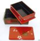 Lacquer Wood Box Japanese 2 Section Special Rare Bento Extraordinarily Gorgeous Boxes photo 3