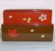 Lacquer Wood Box Japanese 2 Section Special Rare Bento Extraordinarily Gorgeous Boxes photo 5