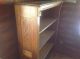 Vintage Solid Oak Paneled Bookcase /4 Shelves 1900-1950 photo 11