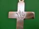 Antique Large And Heavy Catholic Church Solid Silver Crucifix,  Ca.  1850 Ad. Byzantine photo 3