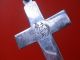 Catholic Church/monastery Solid Silver Crucifix,  Ca.  1850 Ad.  Large And Heavy Byzantine photo 2