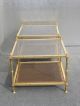 Gorgeous Hollywood Regency Gold Gilt End Tables Coffee Table Cane Acorn Finials Post-1950 photo 2