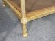 Gorgeous Hollywood Regency Gold Gilt End Tables Coffee Table Cane Acorn Finials Post-1950 photo 7