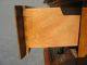 Vintage Slim Tomlison Furniture Burl Wood Console Key Table Dovetail Nightstand Post-1950 photo 7