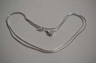 . Necklace.  26  (65cm).  Men ' S Women ' S.  Silver.  925mark. photo