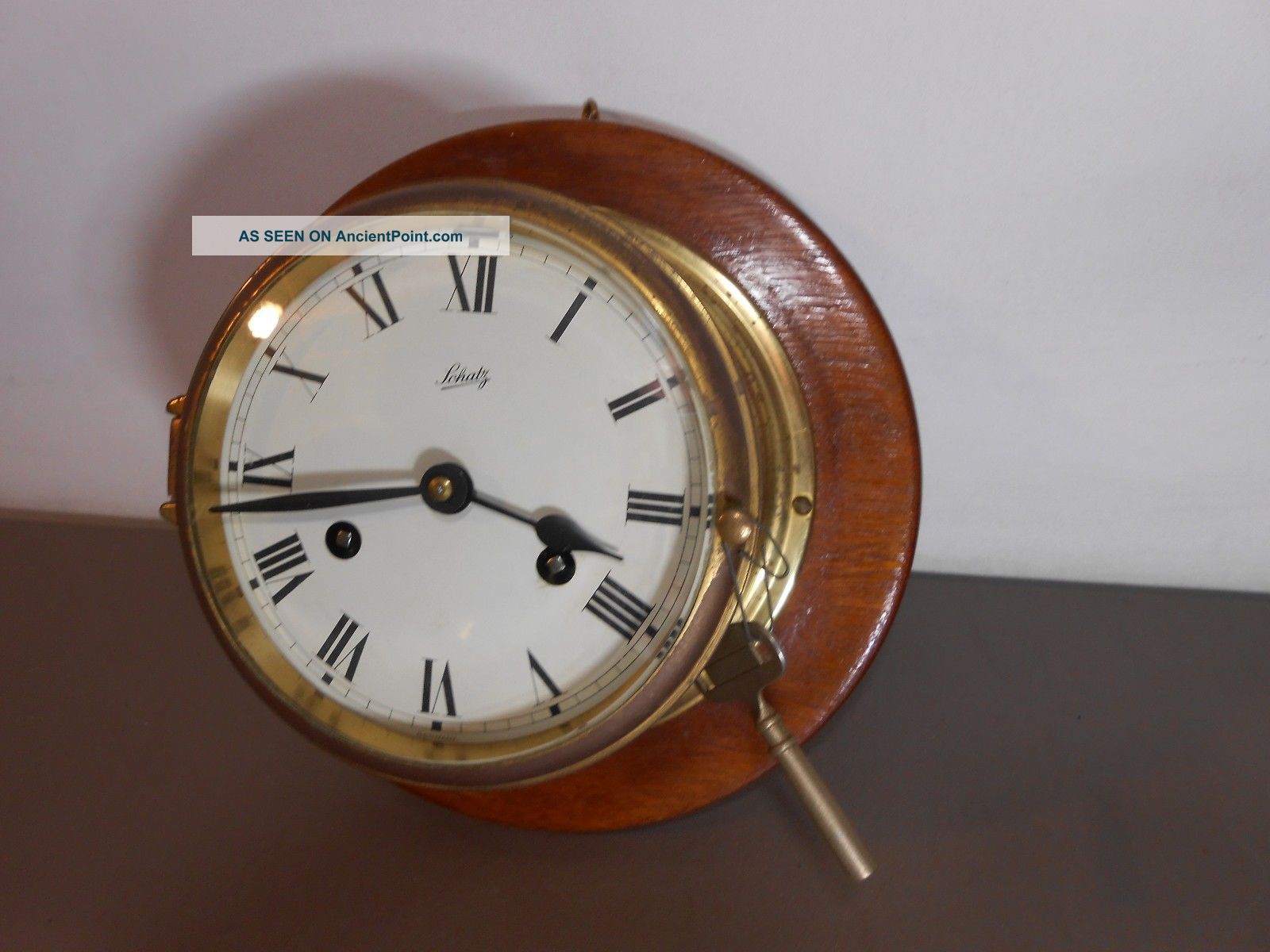 Vintage Schatz German Mariner Ships Clock Clocks photo