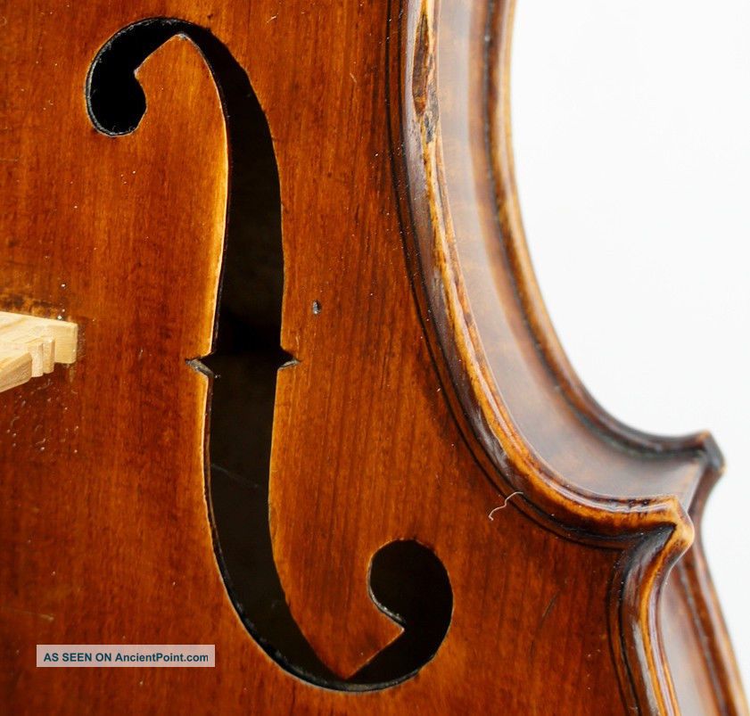 Very Good Antique American Connecticut Violin By Olin Bullard,  Ready - To - Play String photo