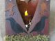Hand Painted Custom Made Old Crow/sheep/house Candle Box Primitive/country Primitives photo 1
