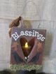 Hand Painted Custom Made Old Crow/sheep/house Candle Box Primitive/country Primitives photo 4