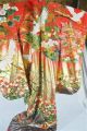 Japanese Wedding Kimono Lavishly Embroidered And Block Printed Silk Kimonos & Textiles photo 1