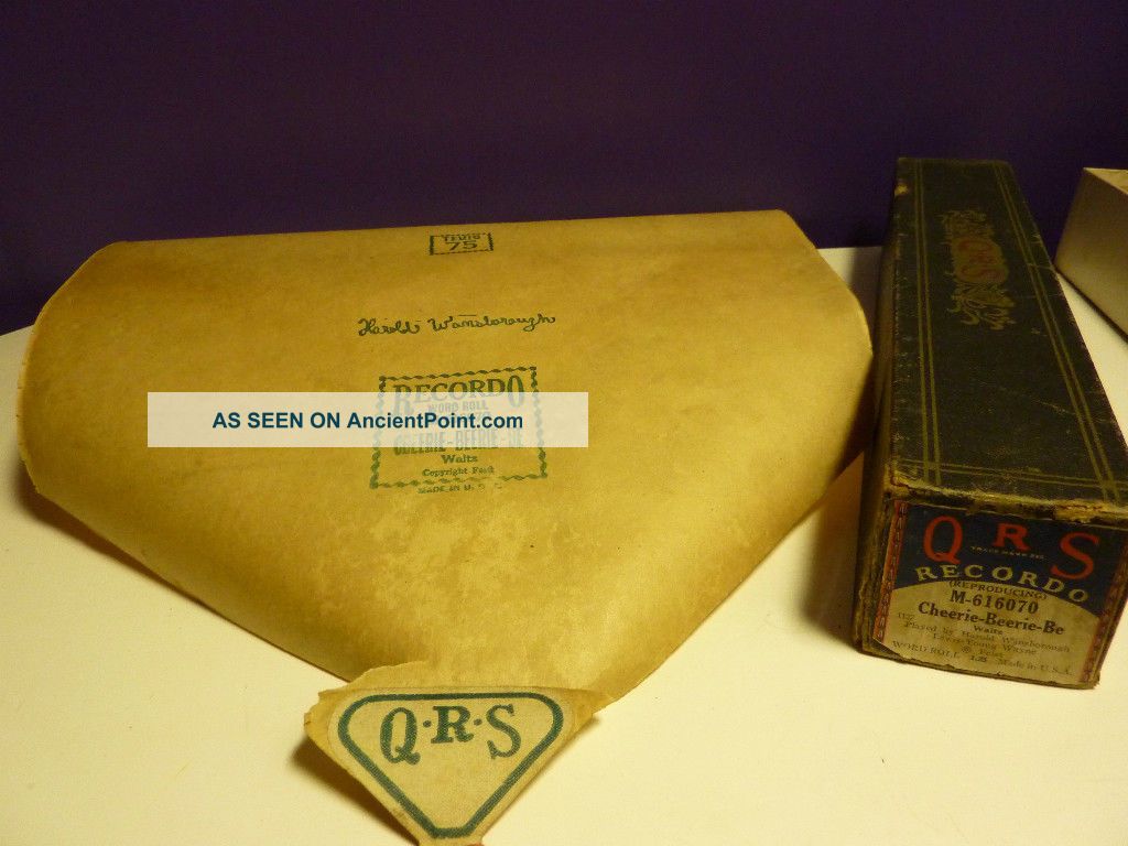 Vintage Piano Roll Qrs M - 616070 Cheerie - Beerie - Be Keyboard photo