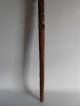 Antique 19th Century Maori Carved Tokotoko Ceremonial Walking Stick Rare Pacific Islands & Oceania photo 2