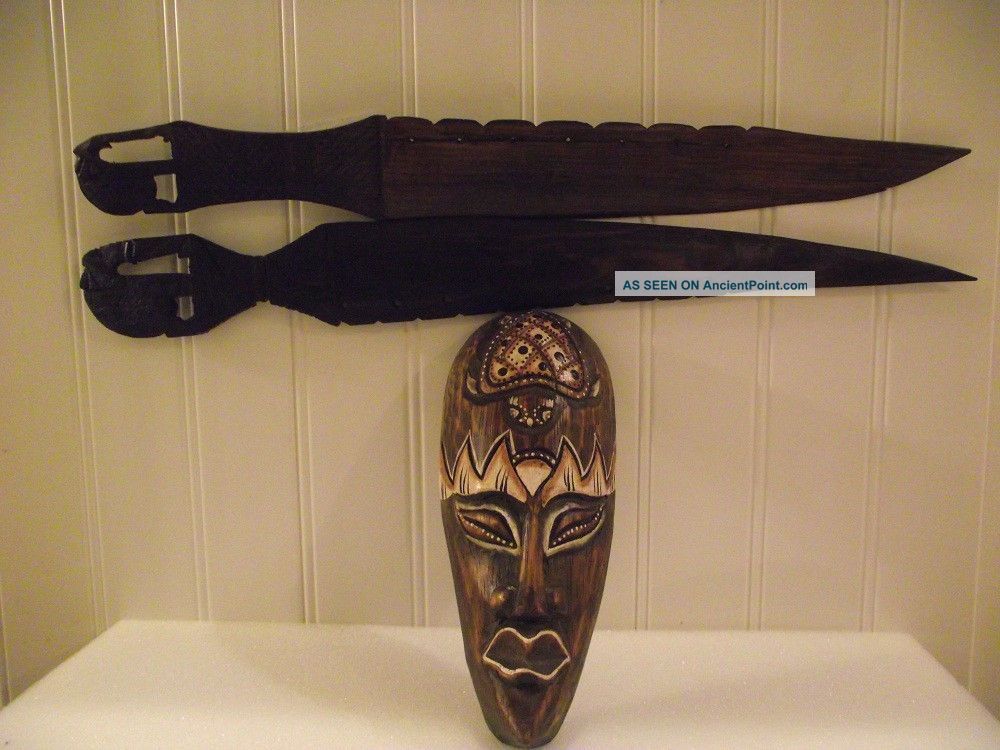 Hand Carved Hardwood African Daggar Knives Other photo