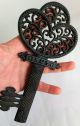 Antique Russian Cast Iron Skeleton Key Open Work - Kasli Foundry,  1747 Year Metalware photo 4
