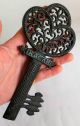 Antique Russian Cast Iron Skeleton Key Open Work - Kasli Foundry,  1747 Year Metalware photo 5