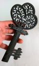 Antique Russian Cast Iron Skeleton Key Open Work - Kasli Foundry,  1747 Year Metalware photo 8