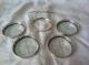 Webster Reticulated Sterling Silver And Cut Glass Coaster & Caddy Set Dishes & Coasters photo 1