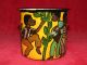 Vintage African Hand Painted Artist Signed Mug; Hand Painted In Zimbabwe Africa Other photo 2